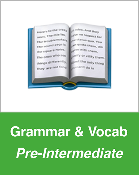 Grammar and Vocab Grammar and Vocab