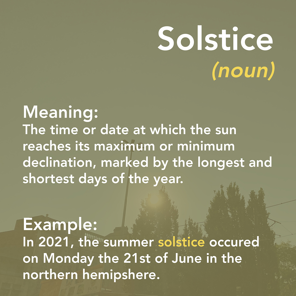 Summertime Vocabulary 1