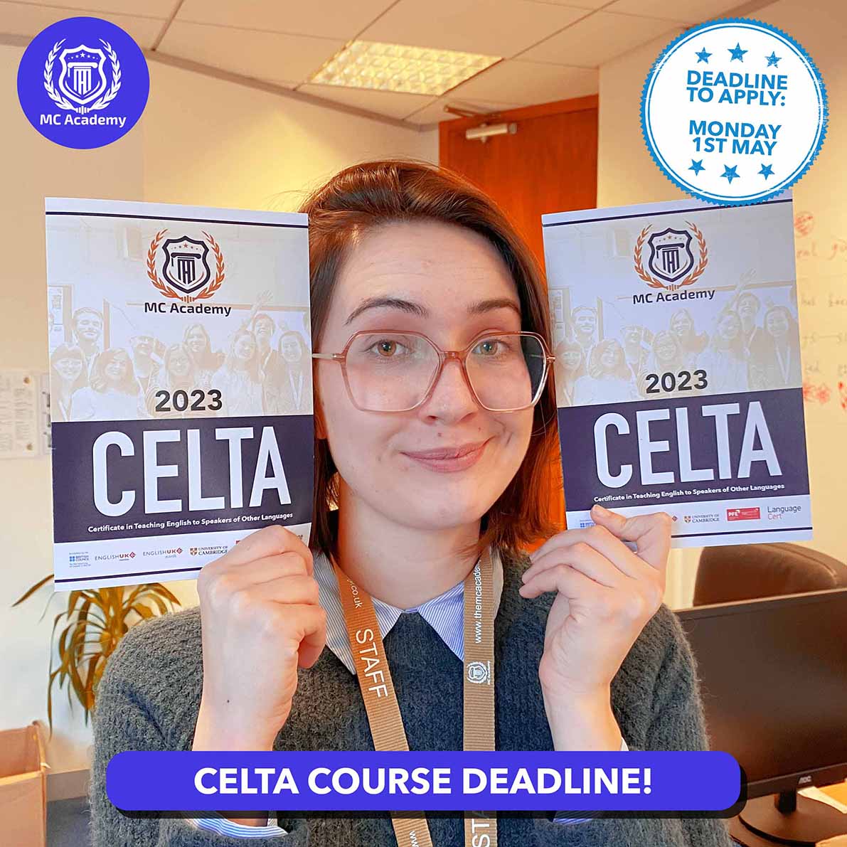 CELTA Application Deadline, Student Feedback, Bank Holiday Closure